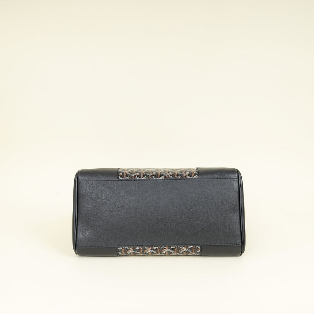 Goyard Black Goyardine Cabas Saigon MM Tote Bag
