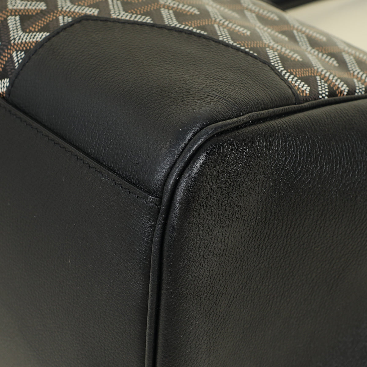Goyard Black Goyardine Cabas Saigon MM Tote Bag
