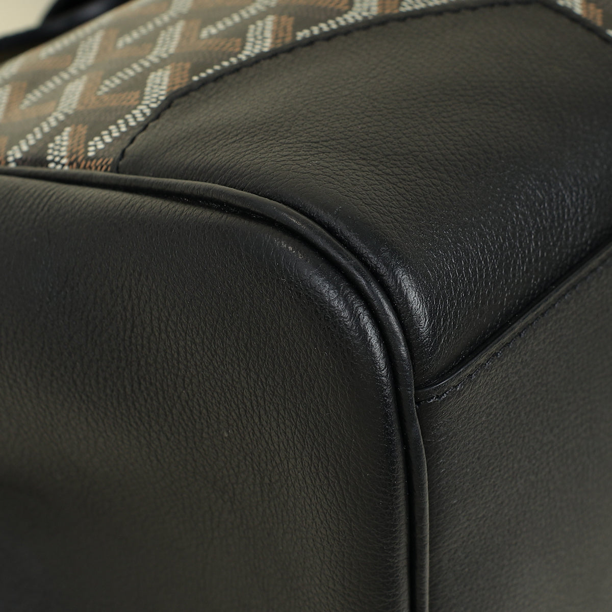 Goyard Black Goyardine Cabas Saigon MM Tote Bag