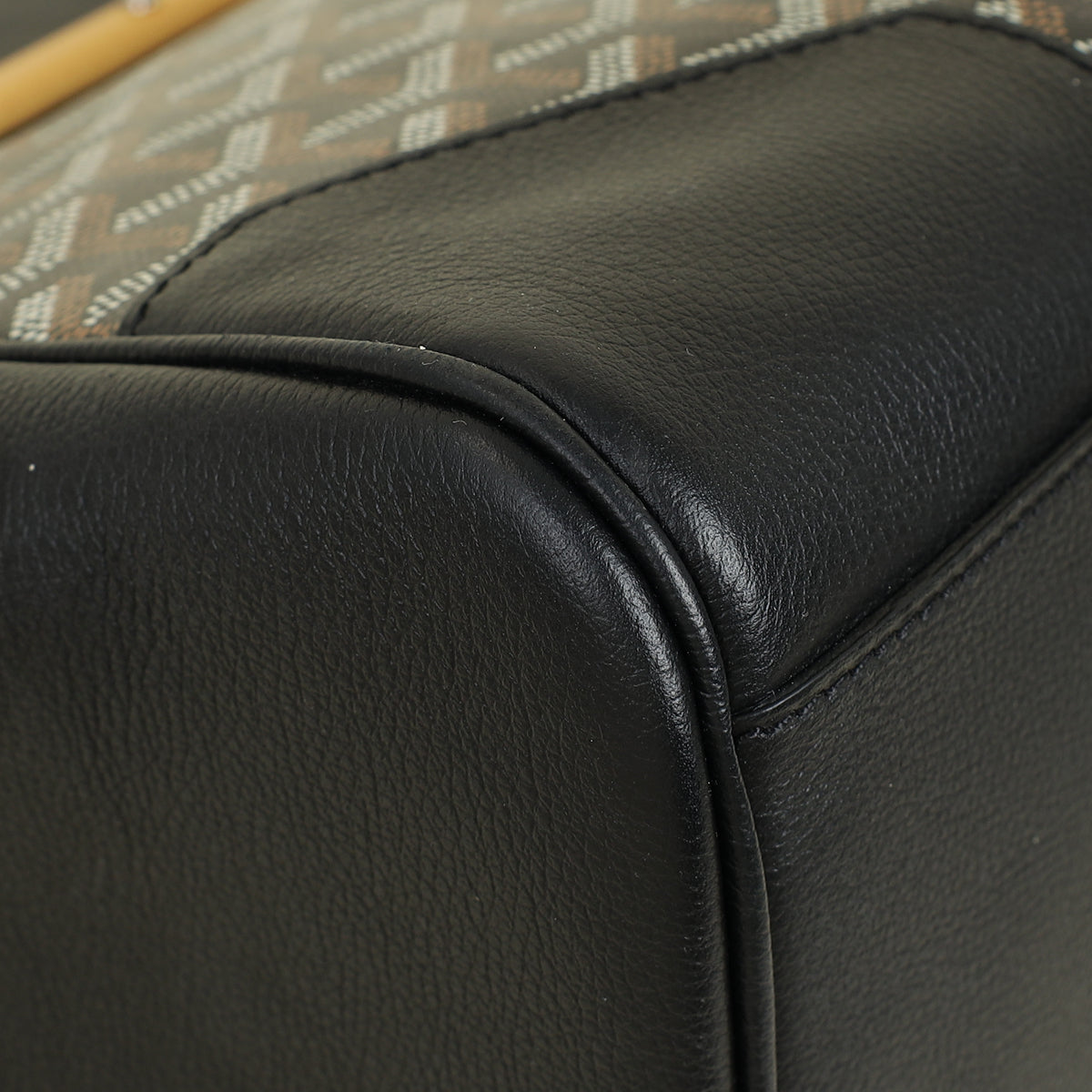 Goyard Black Goyardine Cabas Saigon MM Tote Bag