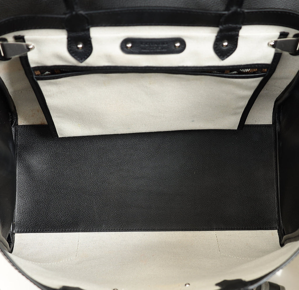 Goyard Black Goyardine Cabas Saigon MM Tote Bag