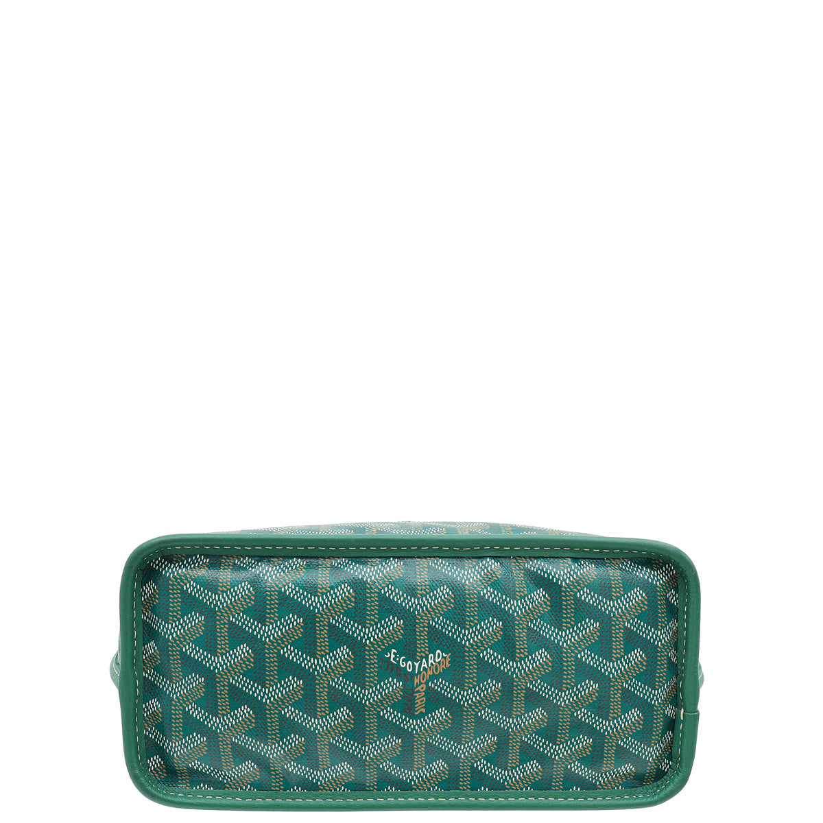 Goyard Green Goyardine Anjou Mini Reversible Bag