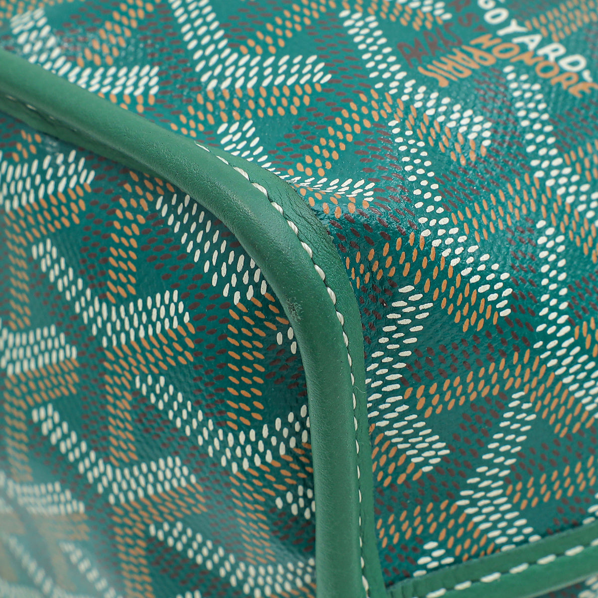 Goyard Green Goyardine Anjou Mini Reversible Bag