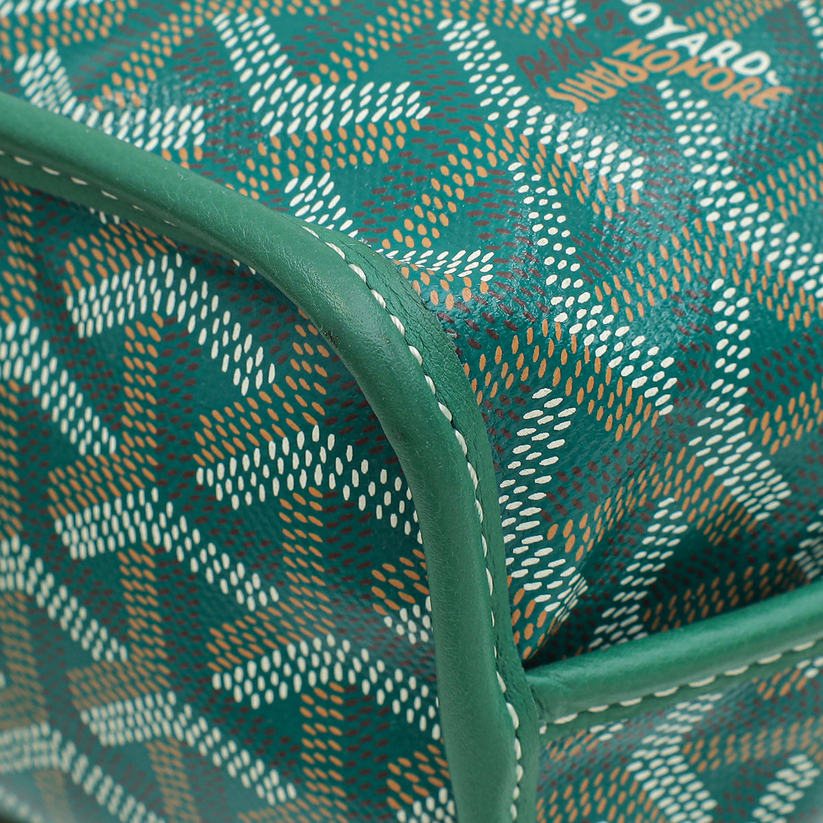 Goyard Green Goyardine Anjou Mini Reversible Bag