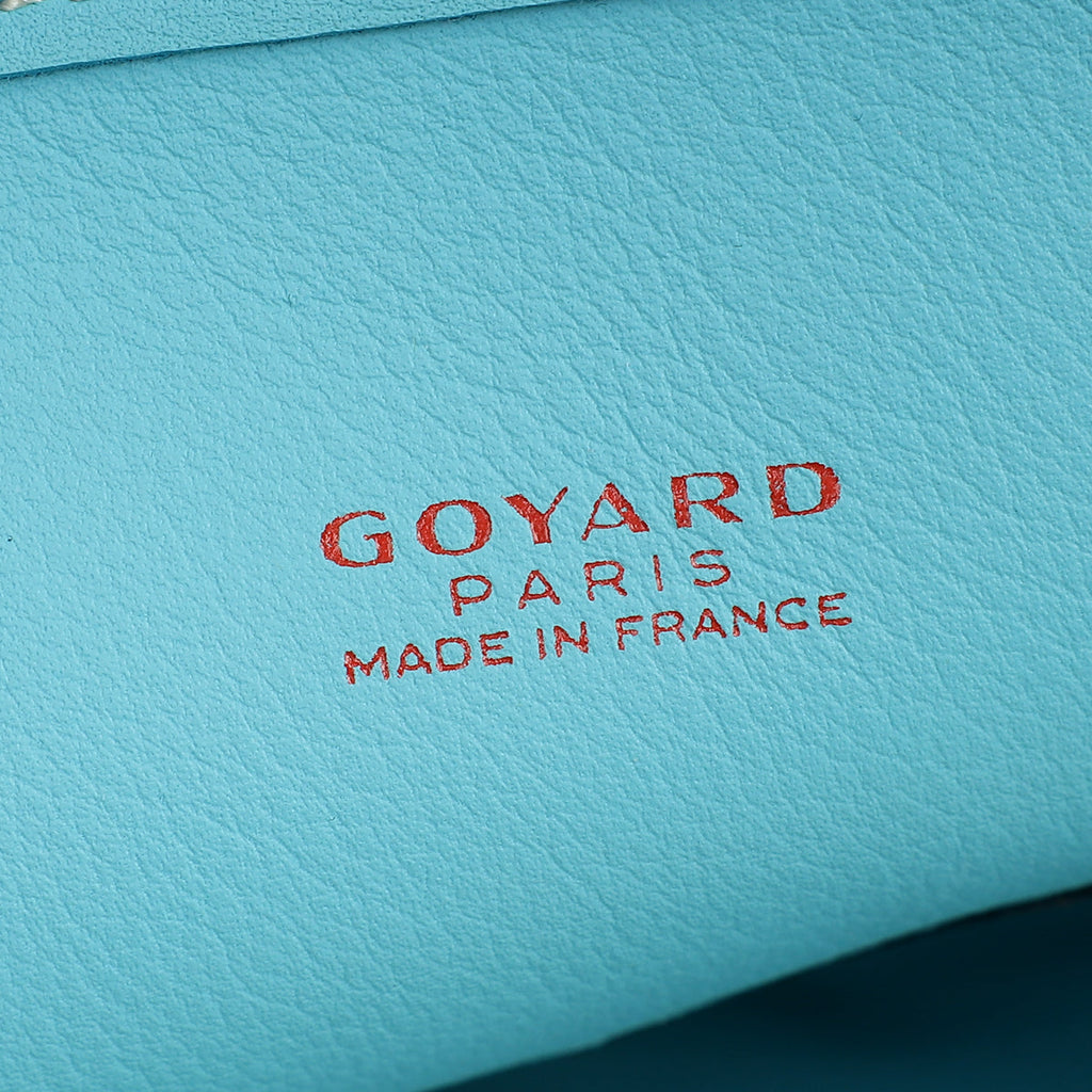 Goyard Turquoise Limited Edition Embroidered Seahorse Anjou PM Bag