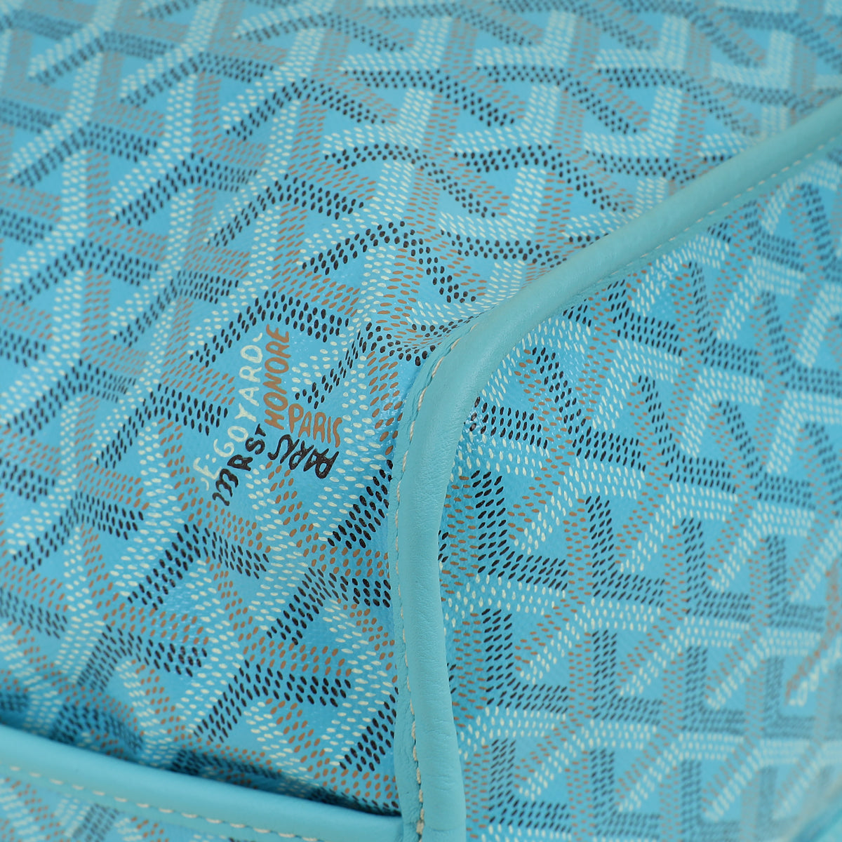 Goyard Turquoise Limited Edition Embroidered Seahorse Anjou PM Bag
