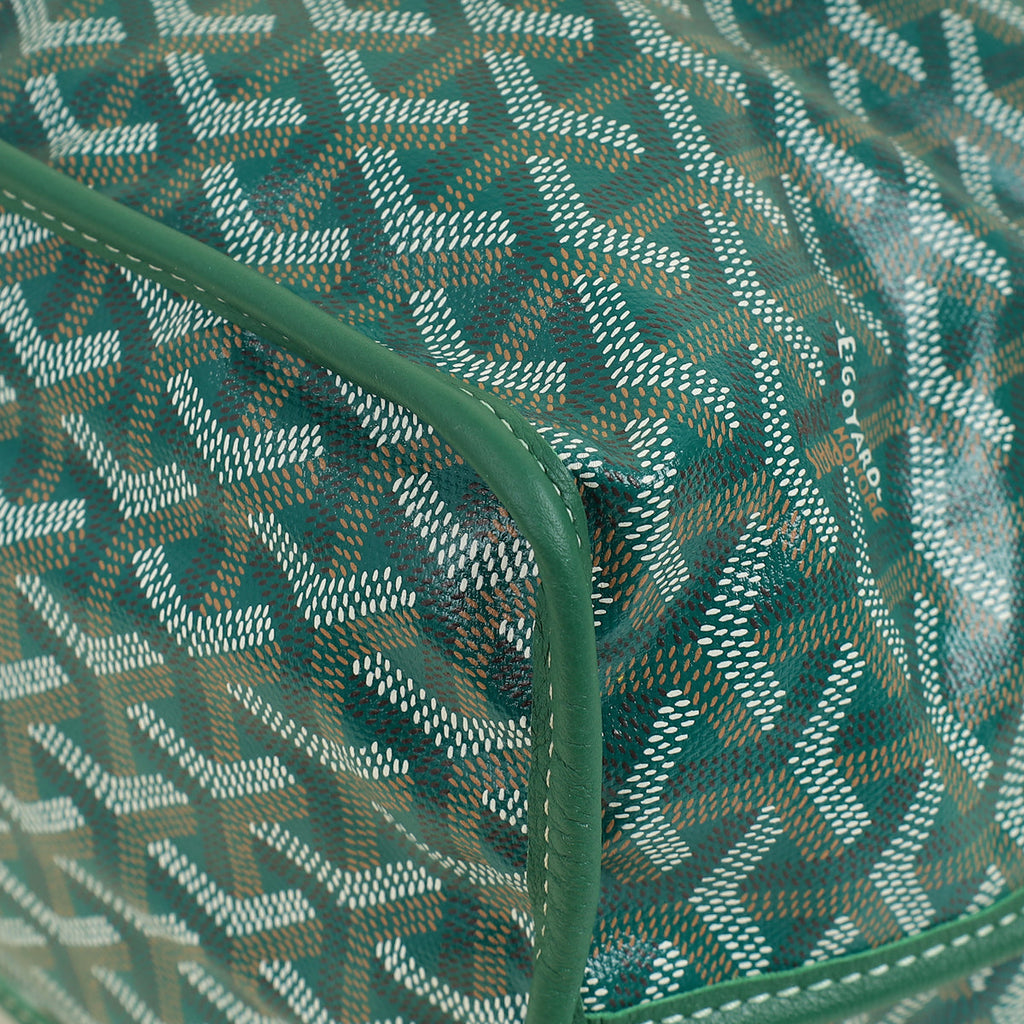 Goyard Green Goyardine Anjou Reversible PM Bag