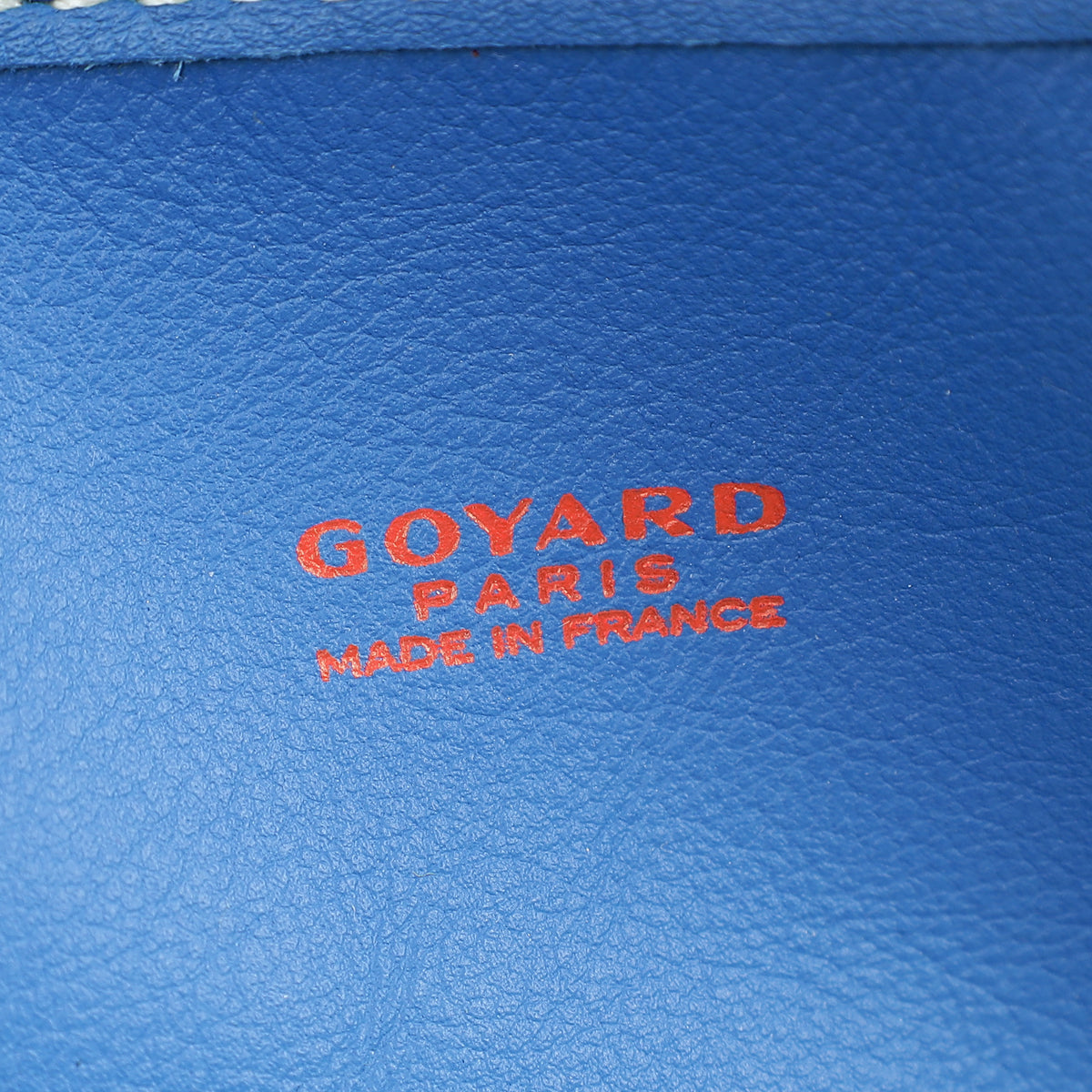 Goyard Blue Goyardine Anjou Reversible PM Bag