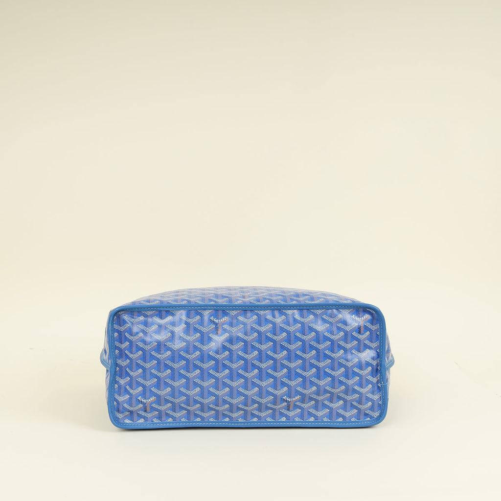 Goyard Blue Goyardine Anjou Reversible PM Bag