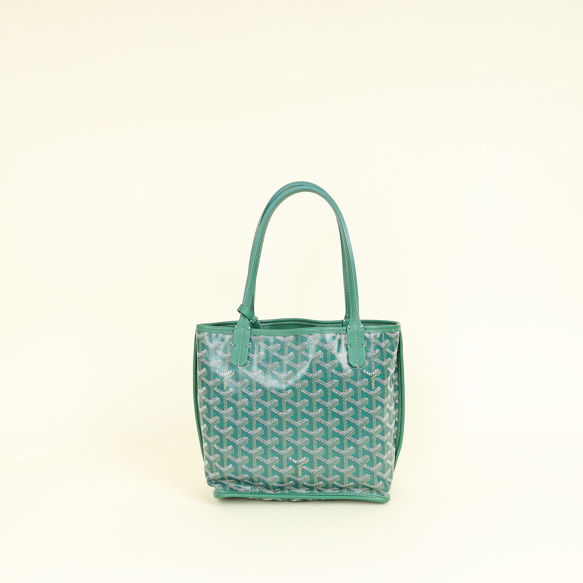 Goyard Green Goyardine Mini Anjou Reversible Bag