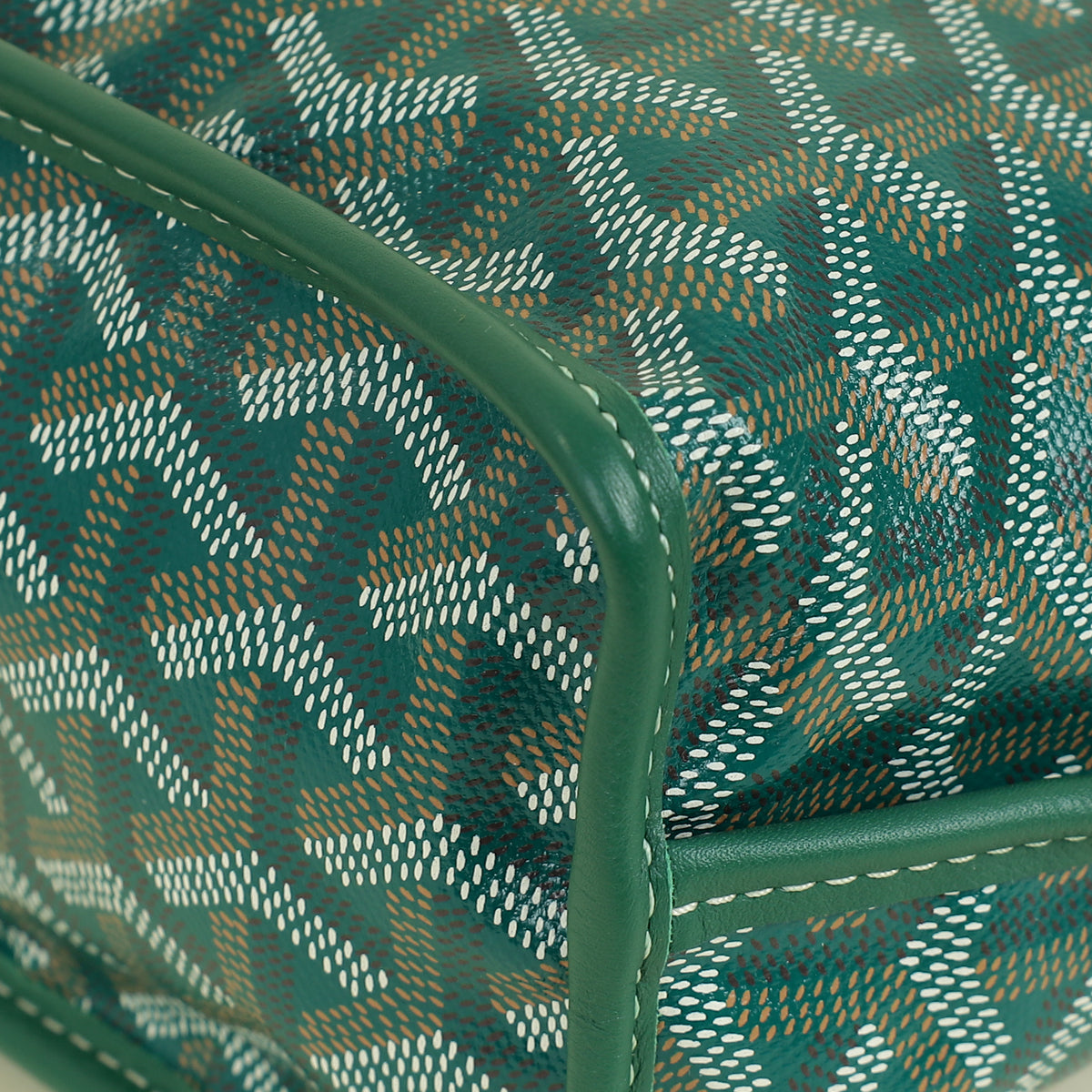 Goyard Green Goyardine Mini Anjou Reversible Bag