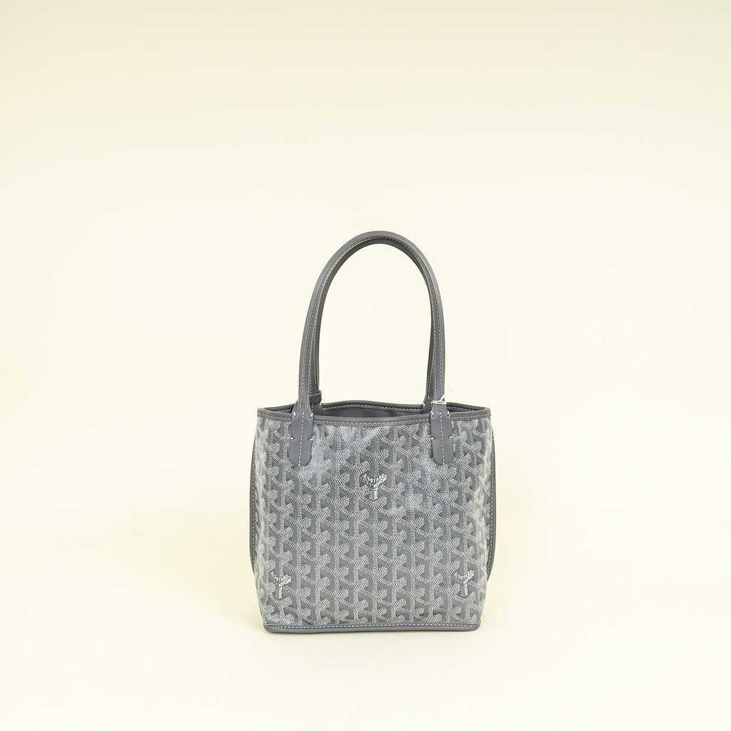 Goyard Grey Goyardine Mini Anjou Reversible Bag