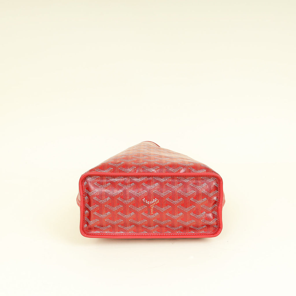 Goyard Red Goyardine Mini Anjou Reversible Bag