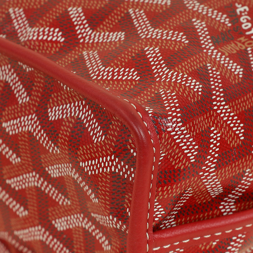 Goyard Red Goyardine Mini Anjou Reversible Bag