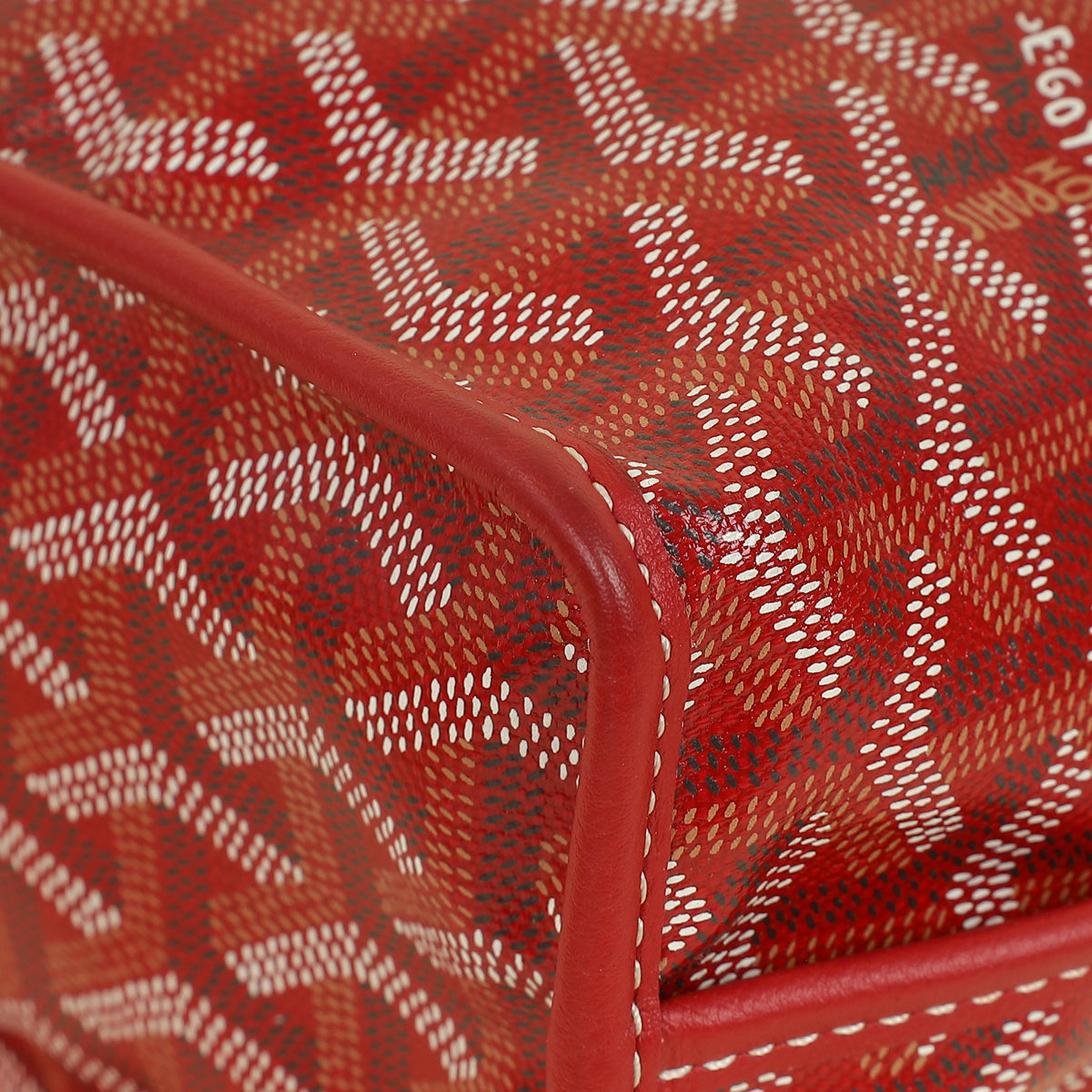 Goyard Red Goyardine Mini Anjou Reversible Bag
