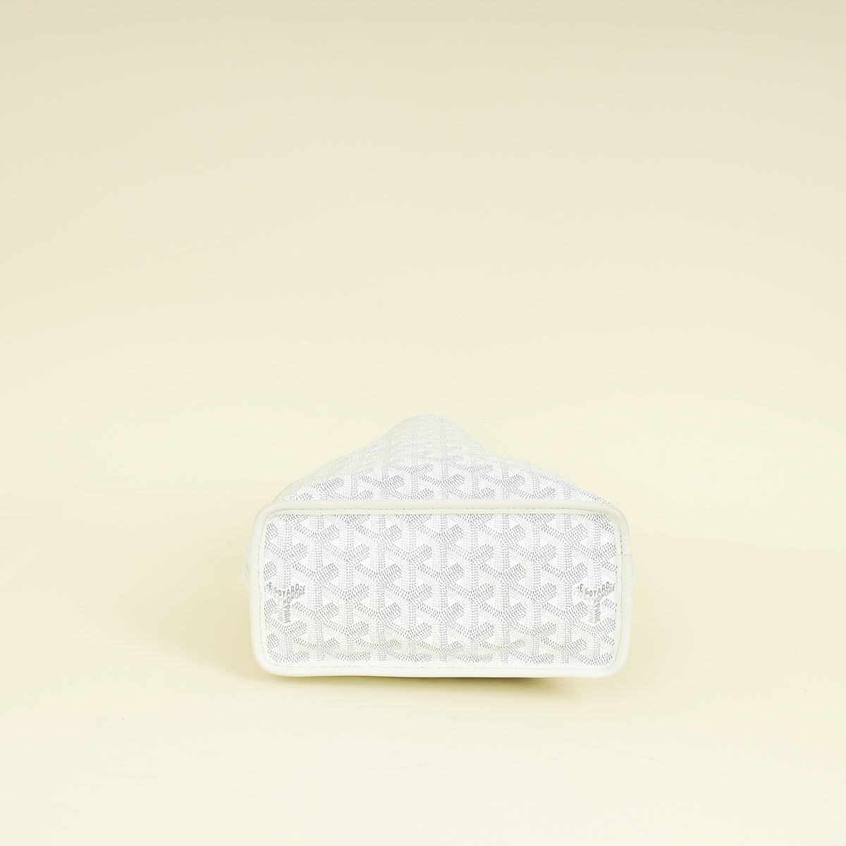 Goyard White Goyardine Mini Anjou Reversible Bag