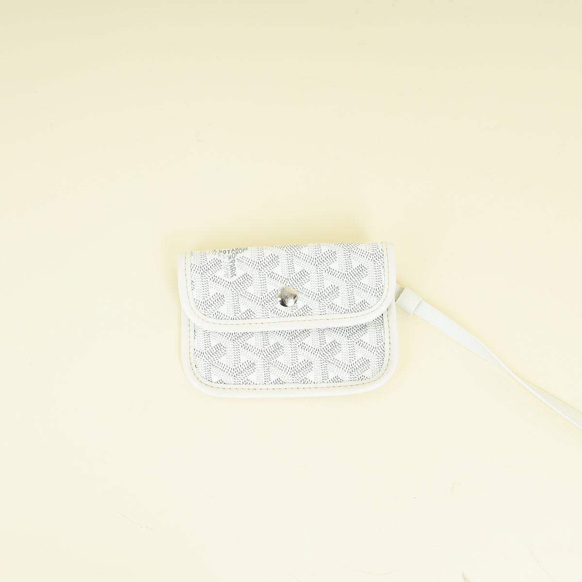 Goyard White Goyardine Mini Anjou Reversible Bag