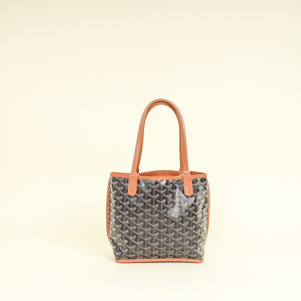 Goyard Bicolor Goyardine Mini Anjou Reversible Bag