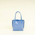 Goyard Blue Goyardine Mini Anjou Reversible Bag