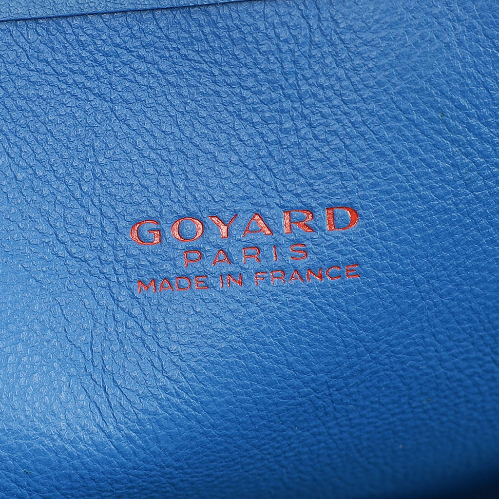 Goyard Blue Goyardine Mini Anjou Reversible Bag