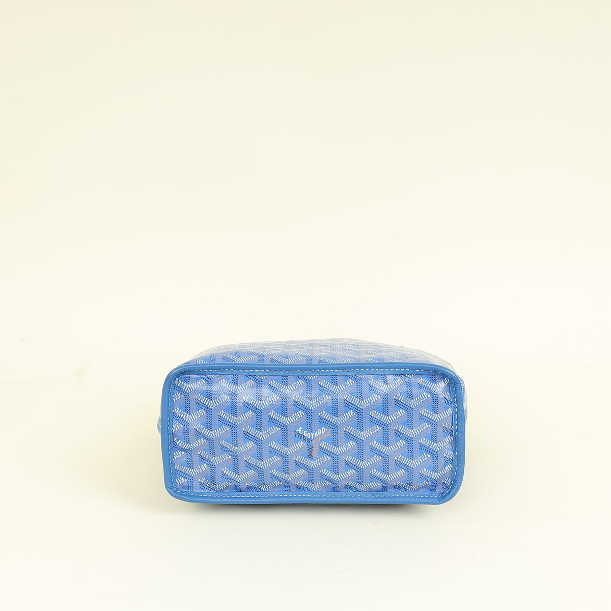Goyard Blue Goyardine Mini Anjou Reversible Bag