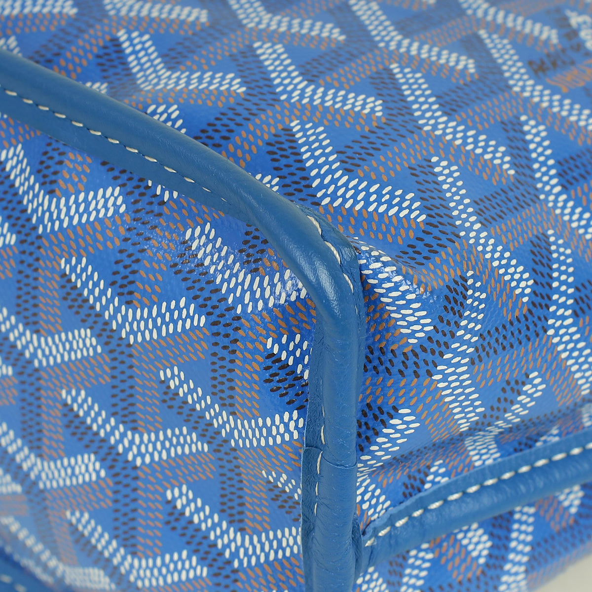 Goyard Blue Goyardine Mini Anjou Reversible Bag
