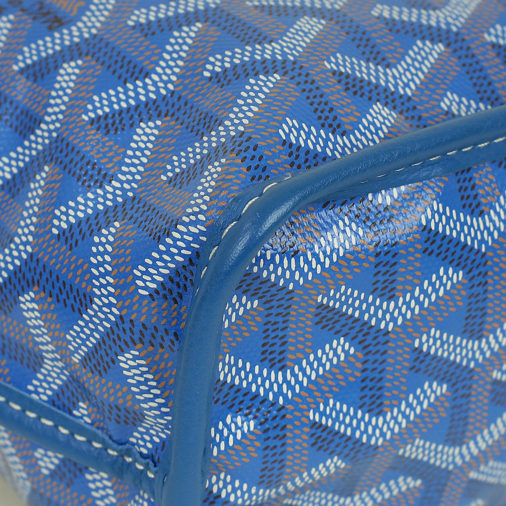 Goyard Blue Goyardine Mini Anjou Reversible Bag