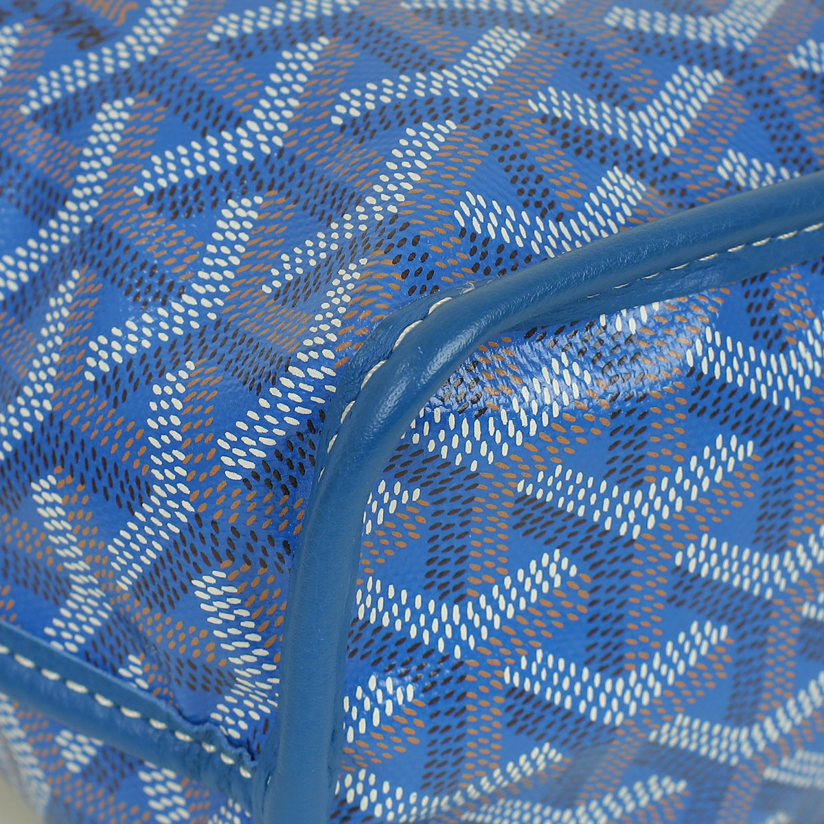 Goyard Blue Goyardine Mini Anjou Reversible Bag