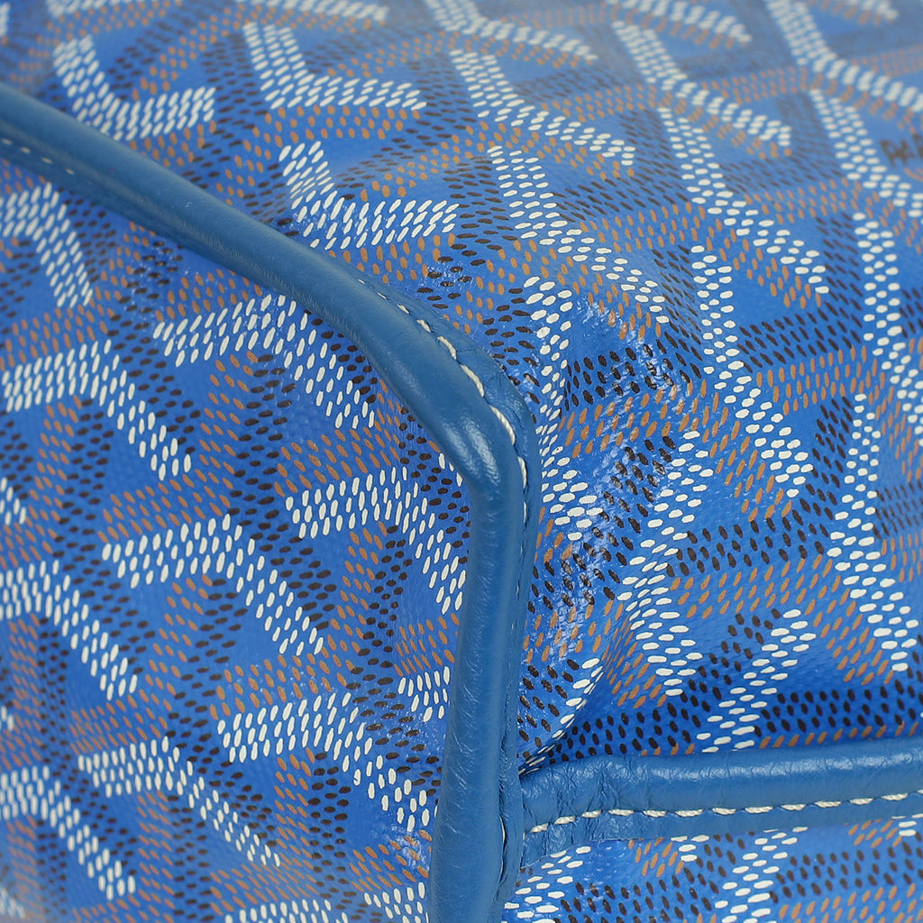 Goyard Blue Goyardine Mini Anjou Reversible Bag
