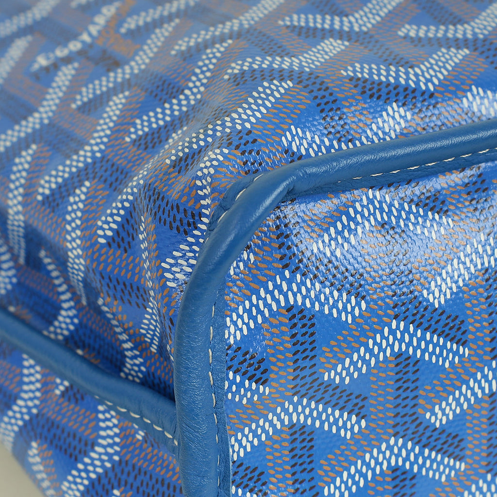 Goyard Blue Goyardine Mini Anjou Reversible Bag