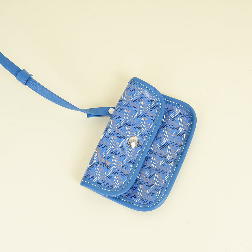 Goyard Blue Goyardine Mini Anjou Reversible Bag