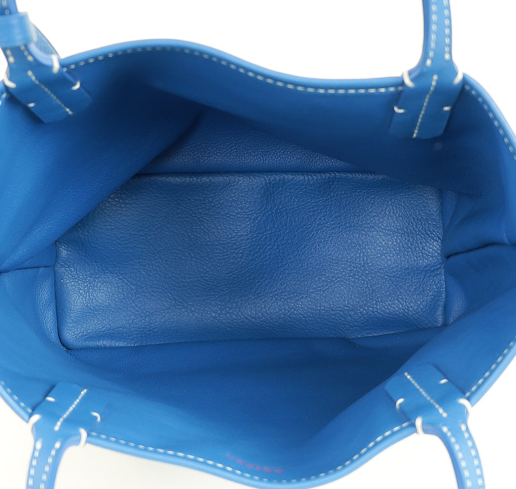 Goyard Blue Goyardine Mini Anjou Reversible Bag