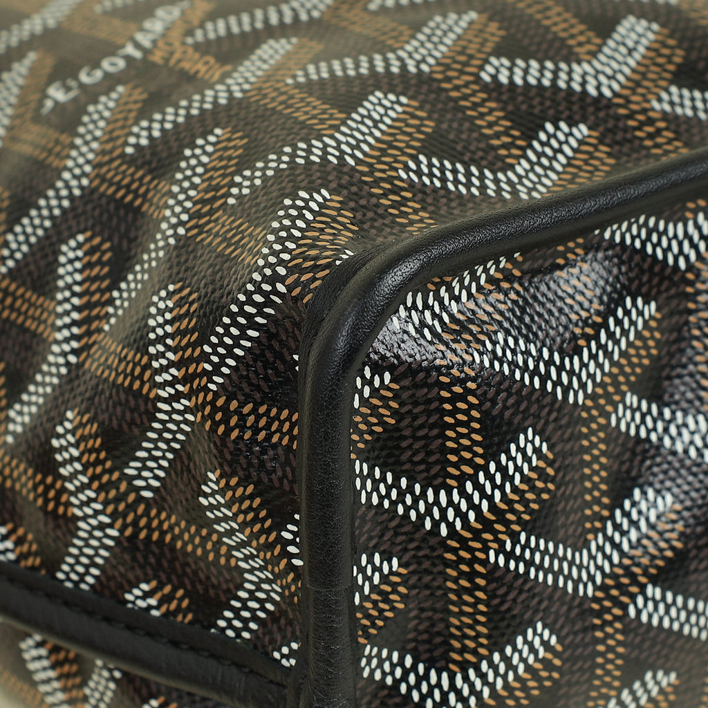 Goyard Black Goyardine Mini Anjou Reversible Bag