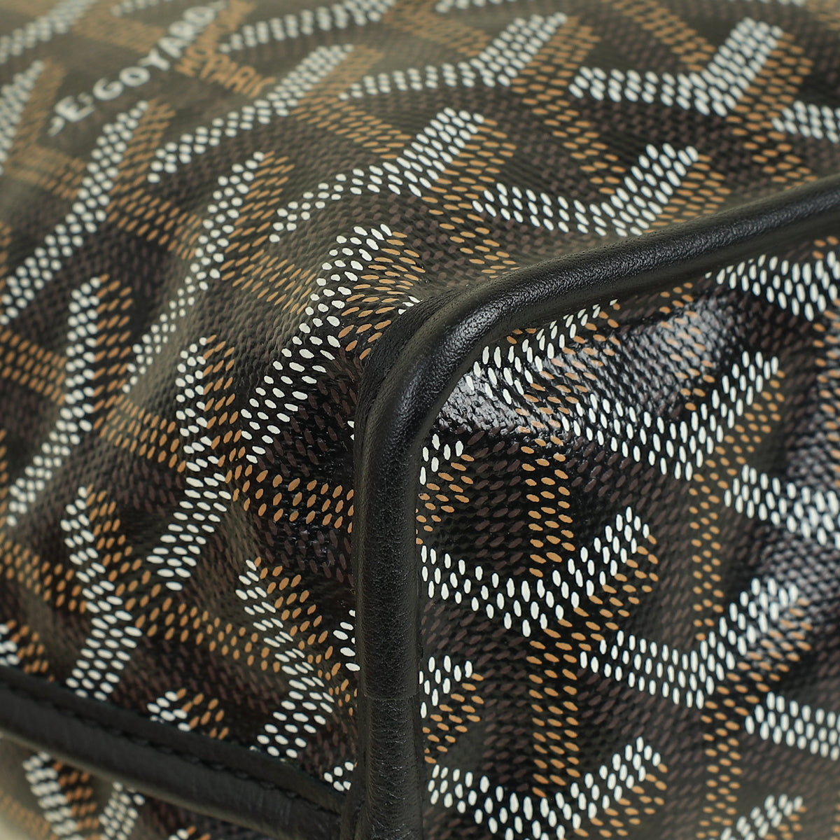 Goyard Black Goyardine Mini Anjou Reversible Bag