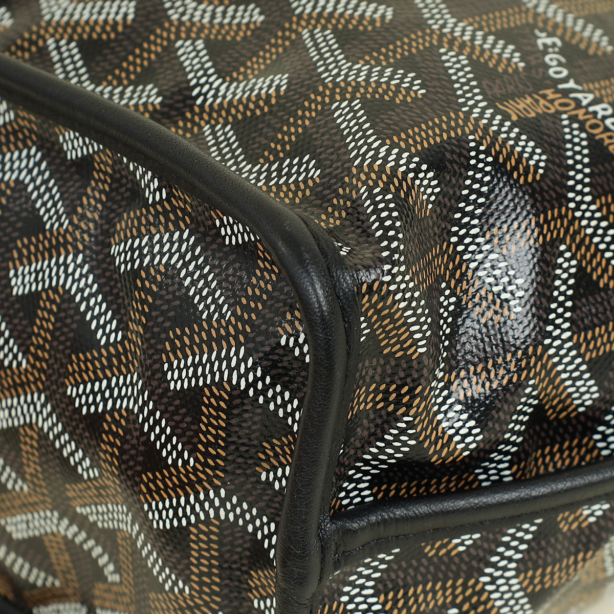 Goyard Black Goyardine Mini Anjou Reversible Bag