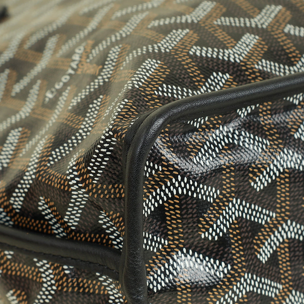 Goyard Black Goyardine Mini Anjou Reversible Bag