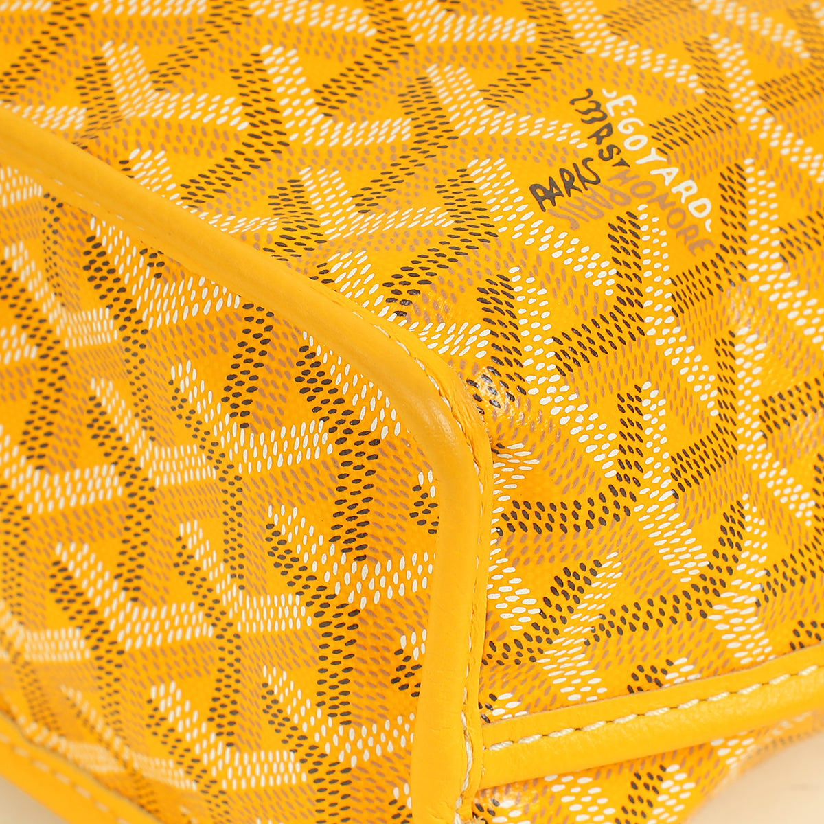 Goyard Yellow Goyardine Mini Anjou Reversible Bag