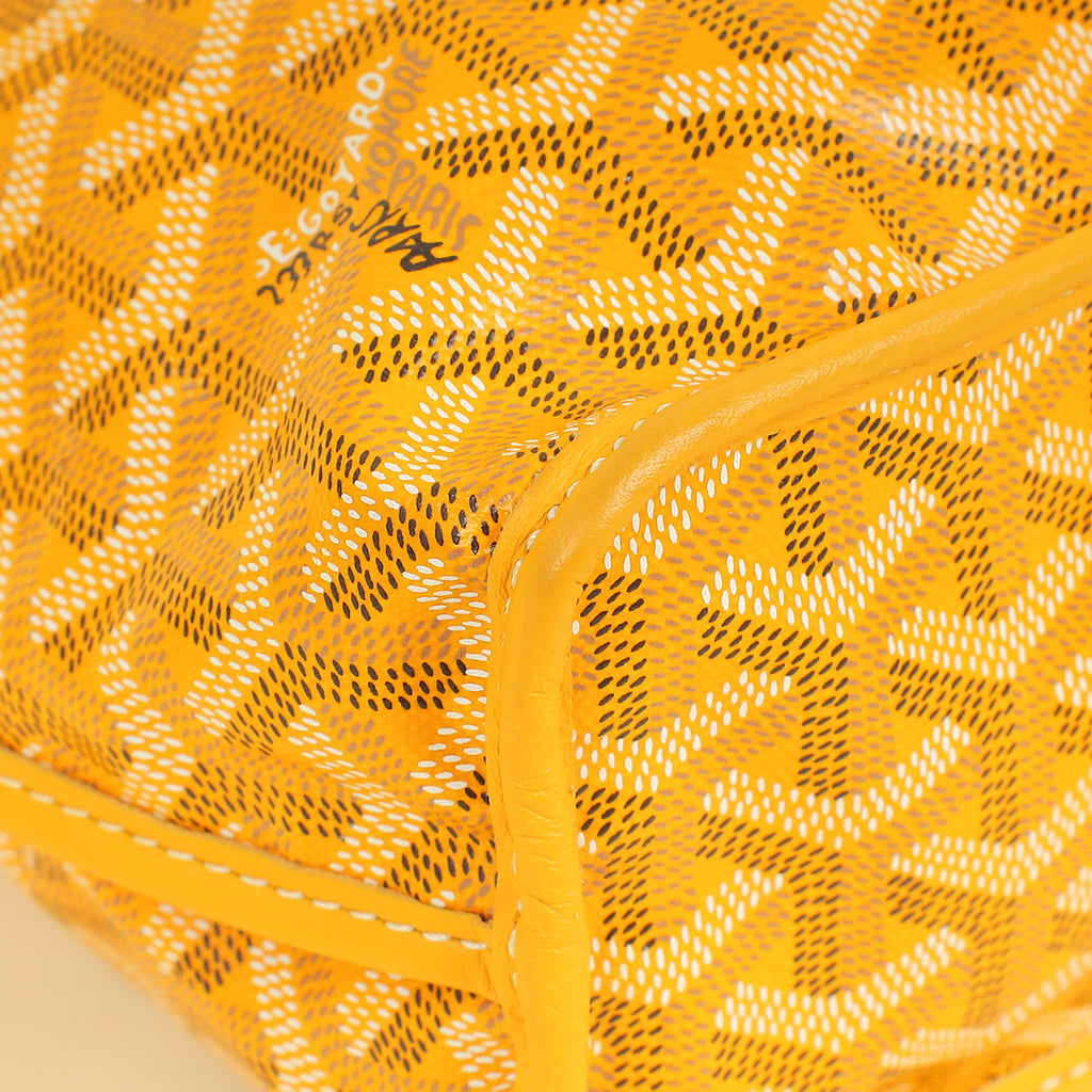 Goyard Yellow Goyardine Mini Anjou Reversible Bag