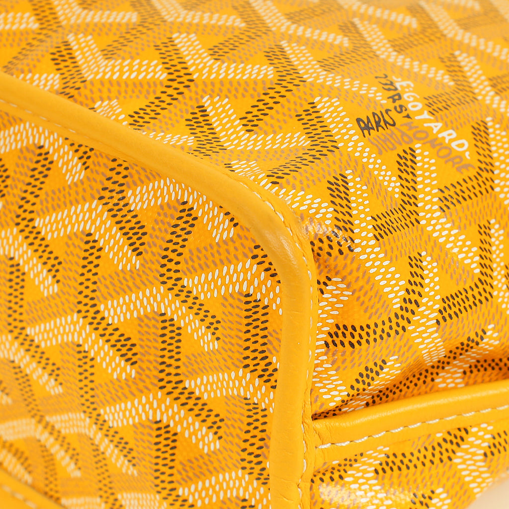 Goyard Yellow Goyardine Mini Anjou Reversible Bag