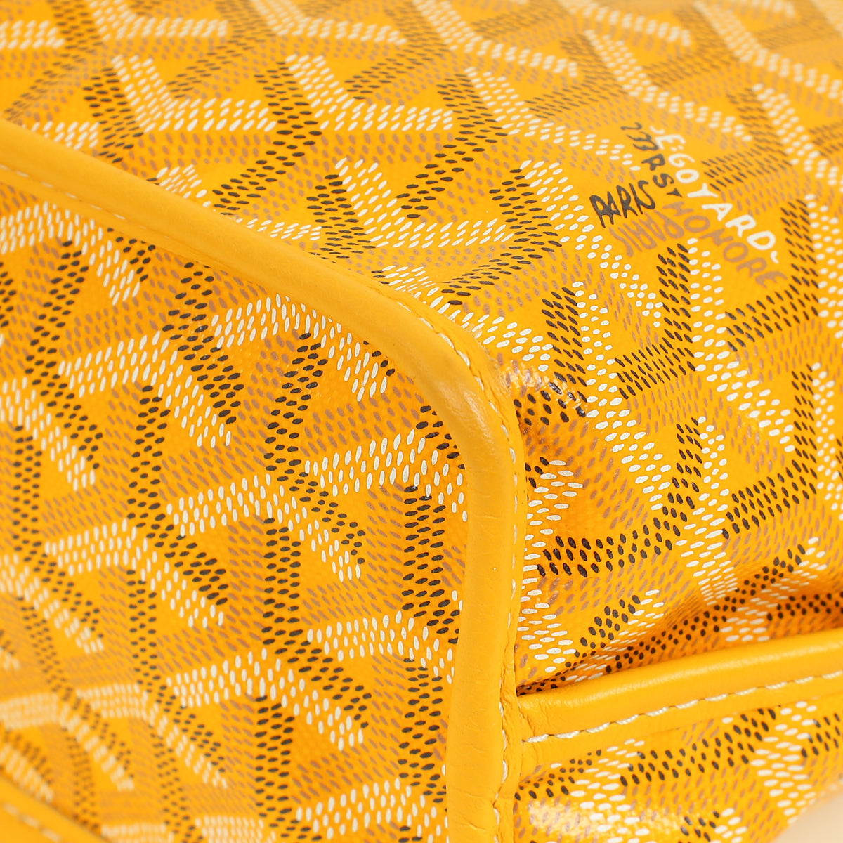 Goyard Yellow Goyardine Mini Anjou Reversible Bag