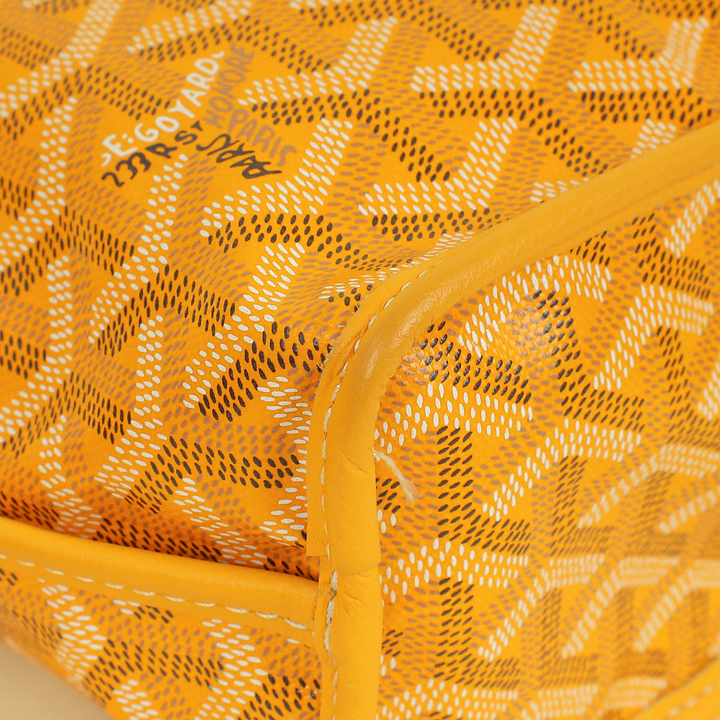 Goyard Yellow Goyardine Mini Anjou Reversible Bag