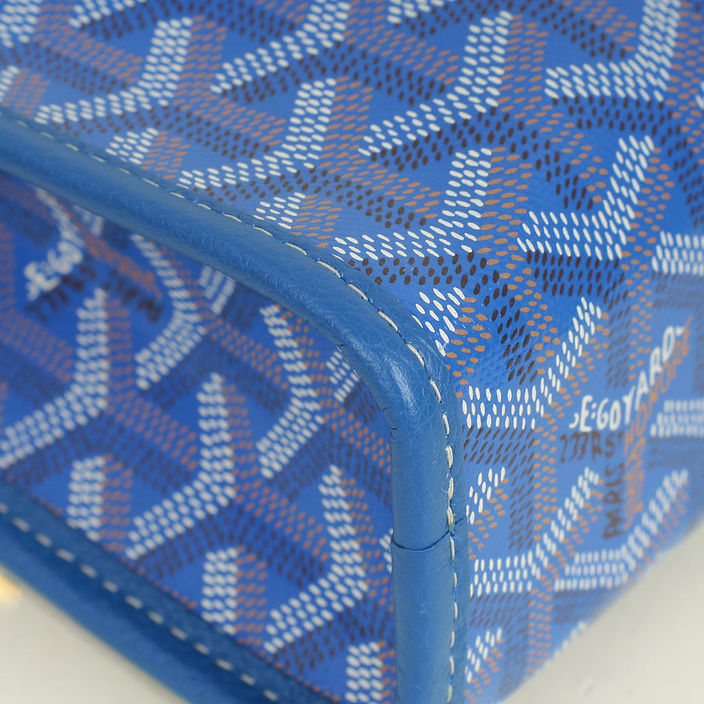 Goyard Blue Goyardine Jouvence MM Pouch
