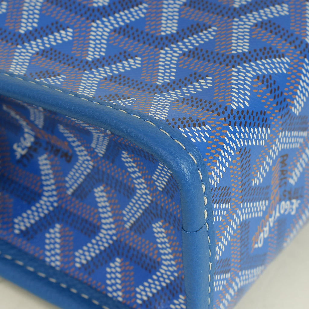 Goyard Blue Goyardine Jouvence MM Pouch