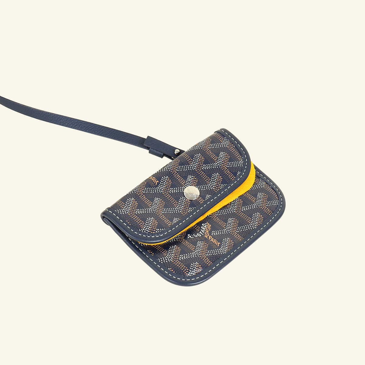 Goyard Blue Goyardine Mini Anjou Bag
