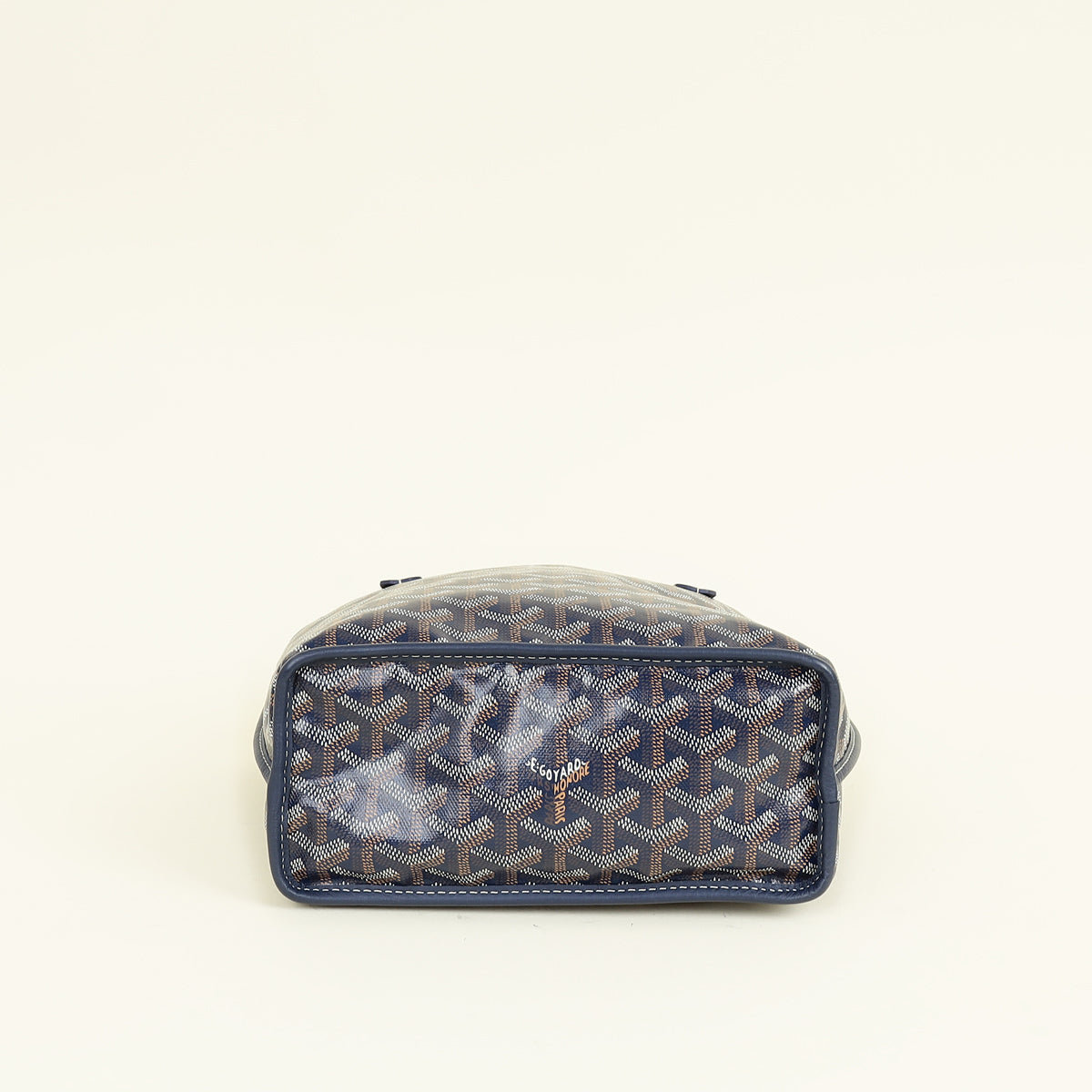 Goyard Blue Goyardine Mini Anjou Bag
