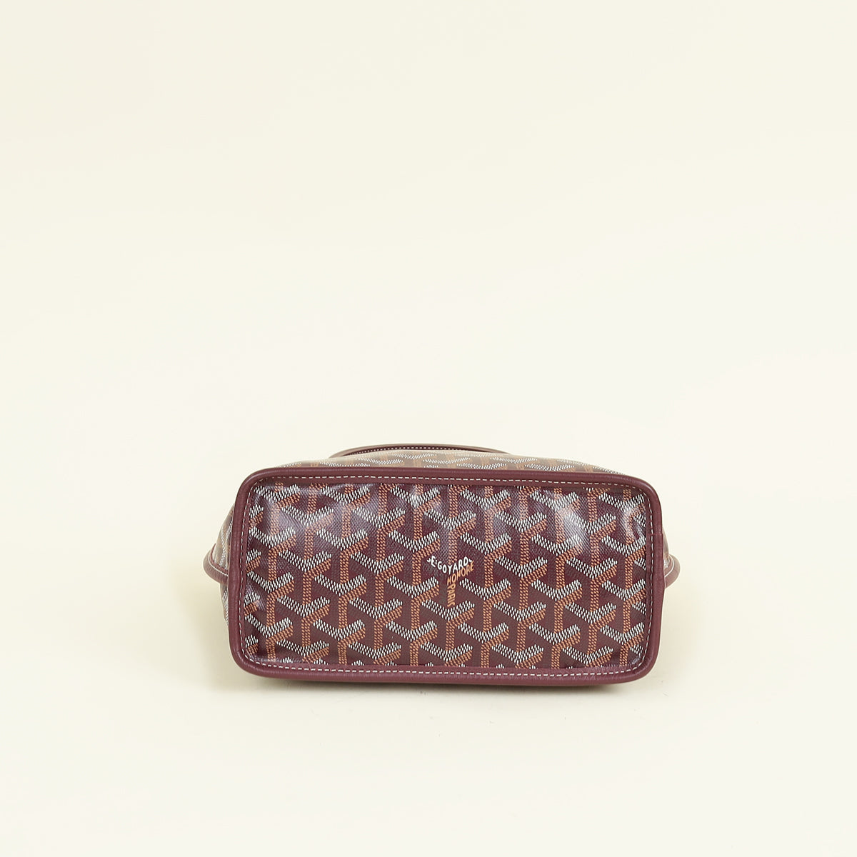 Goyard Burgundy Goyardine Mini Anjou Bag