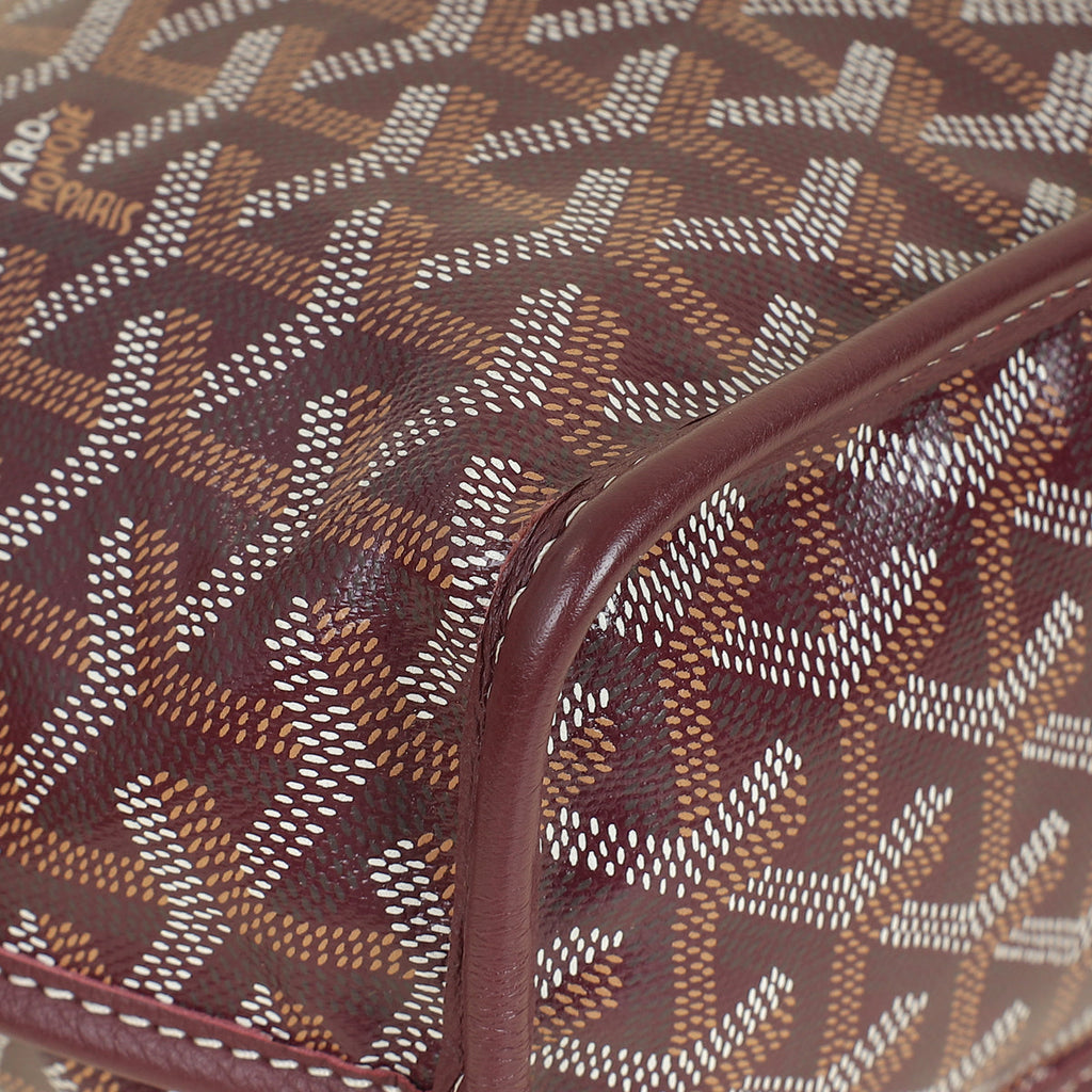 Goyard Burgundy Goyardine Mini Anjou Bag