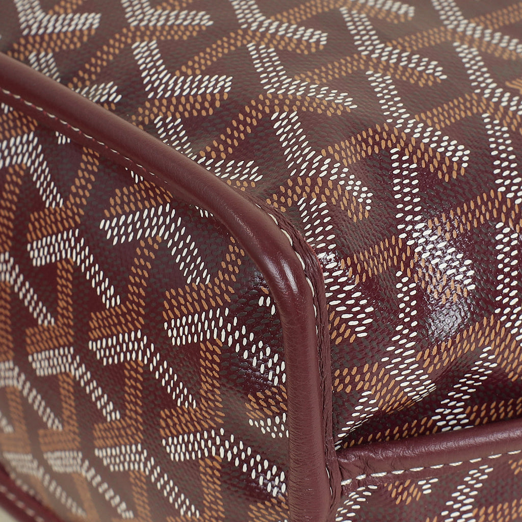 Goyard Burgundy Goyardine Mini Anjou Bag