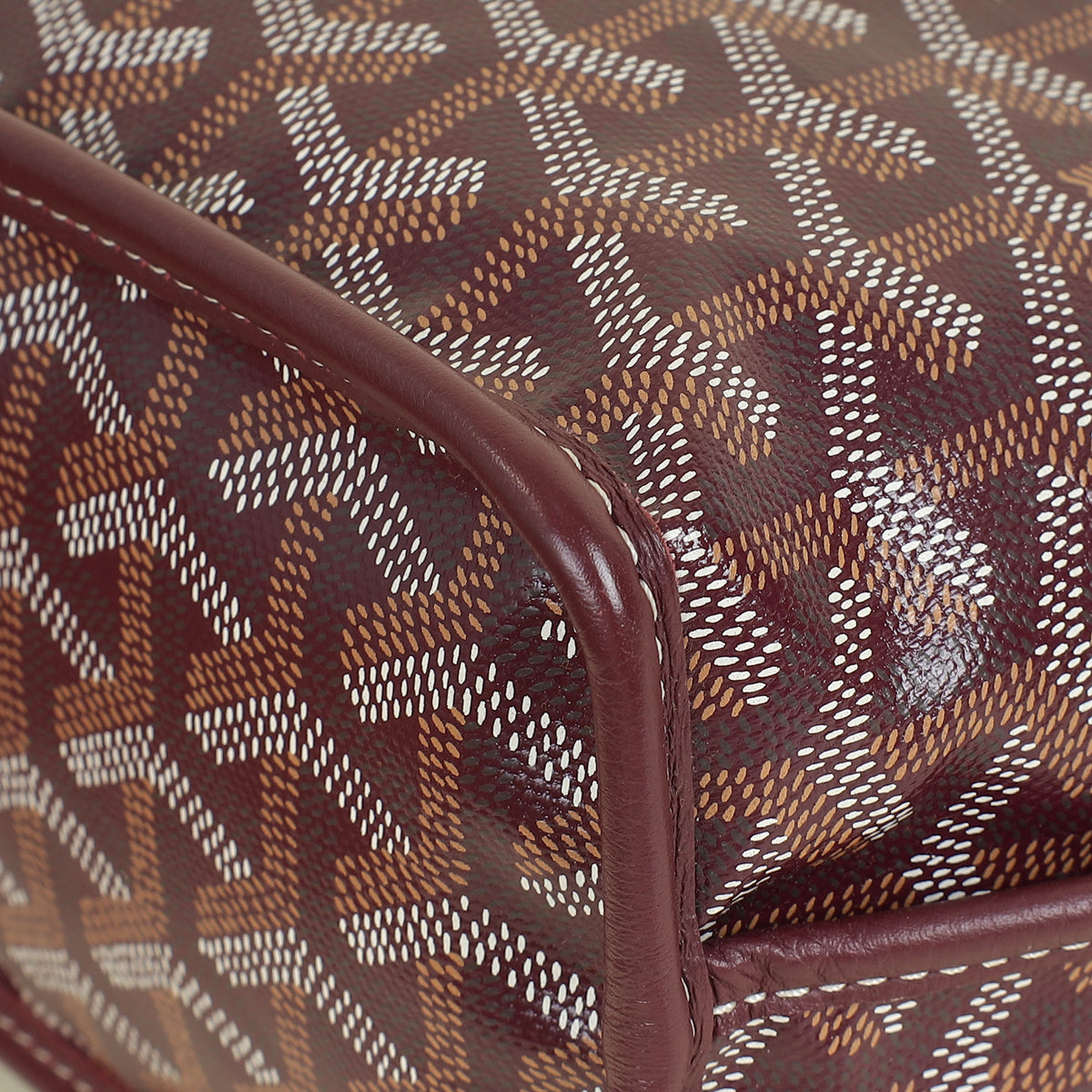 Goyard Burgundy Goyardine Mini Anjou Bag