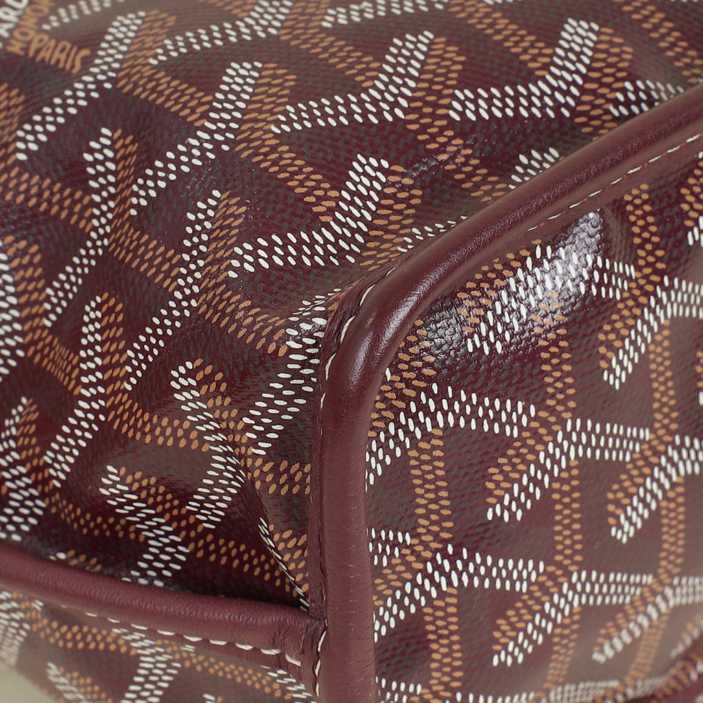 Goyard Burgundy Goyardine Mini Anjou Bag